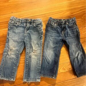 Stylish Kids Denim Jeans Set- 7 for all man kind - Light Blue & Dark Blue